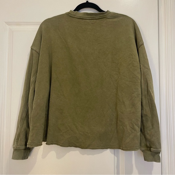 SIZE M | Olive green Sweatshirt - Picture 2 of 3